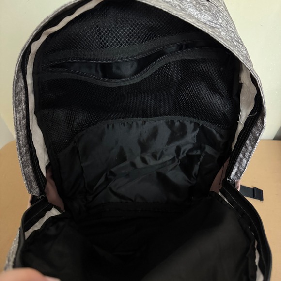 PINK Victoria's Secret Backpack Rose Gold Grey Black Logo School Bag - Picture 8 of 10